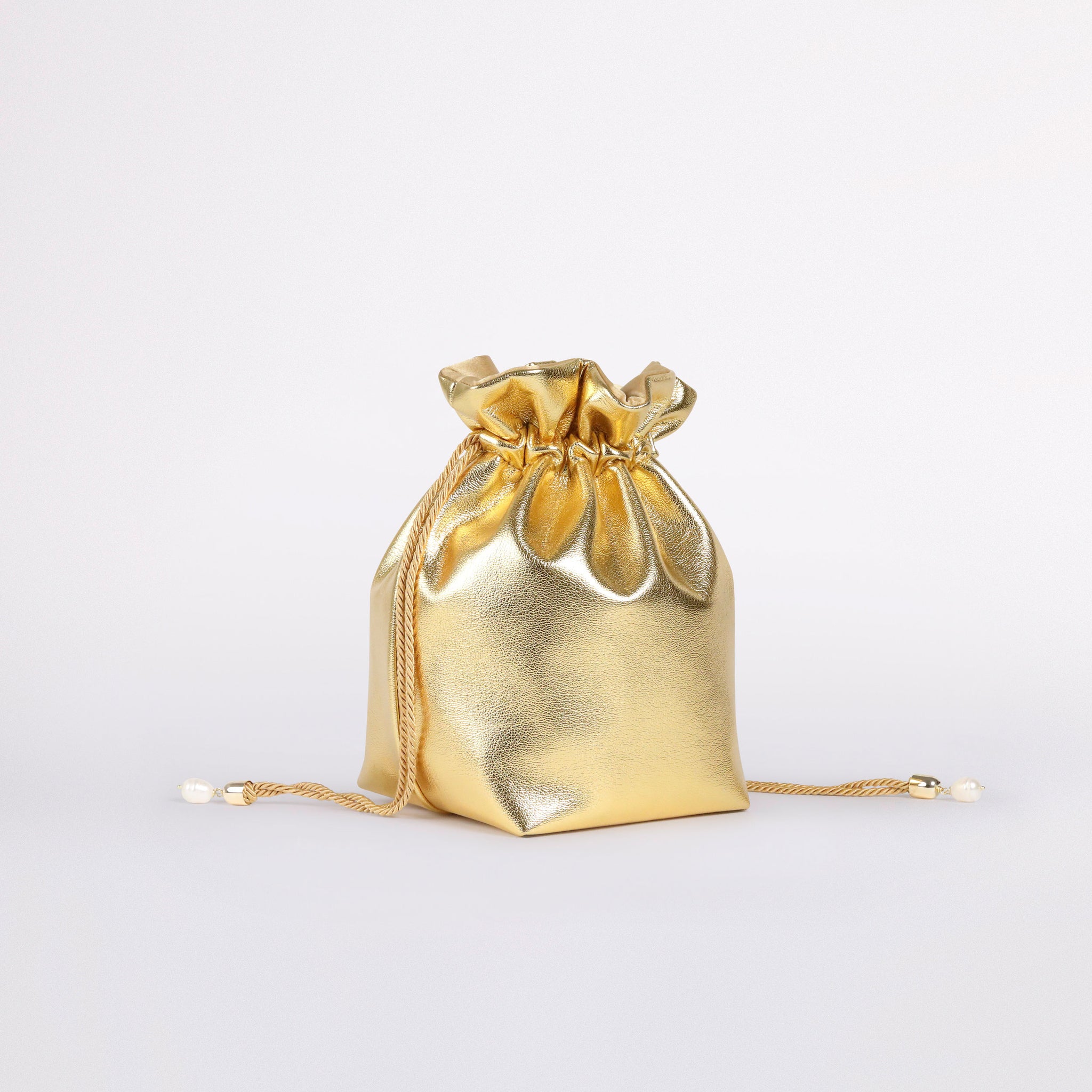 candy bucket bag in colorazione gold