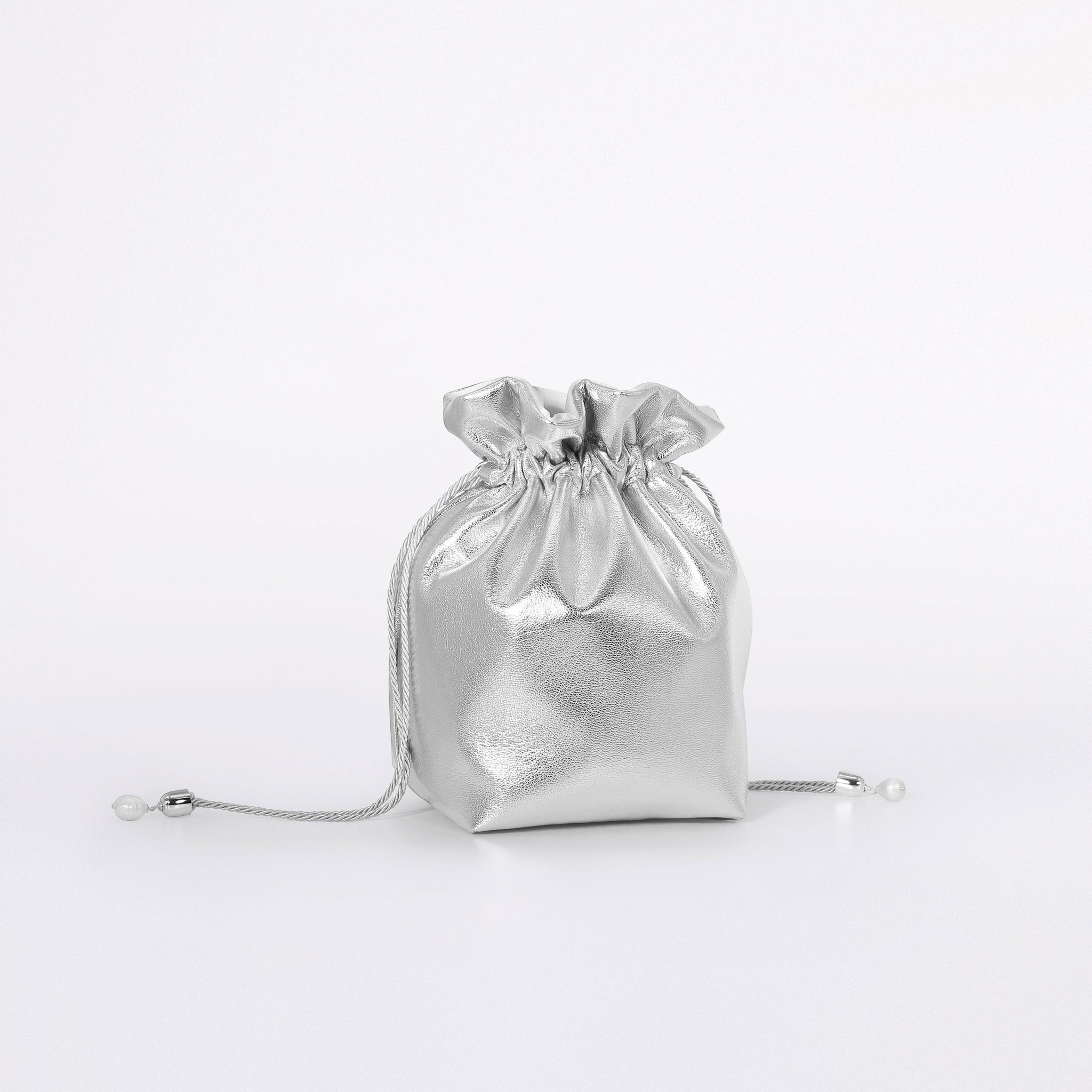 candy bucket bag in colorazione silver