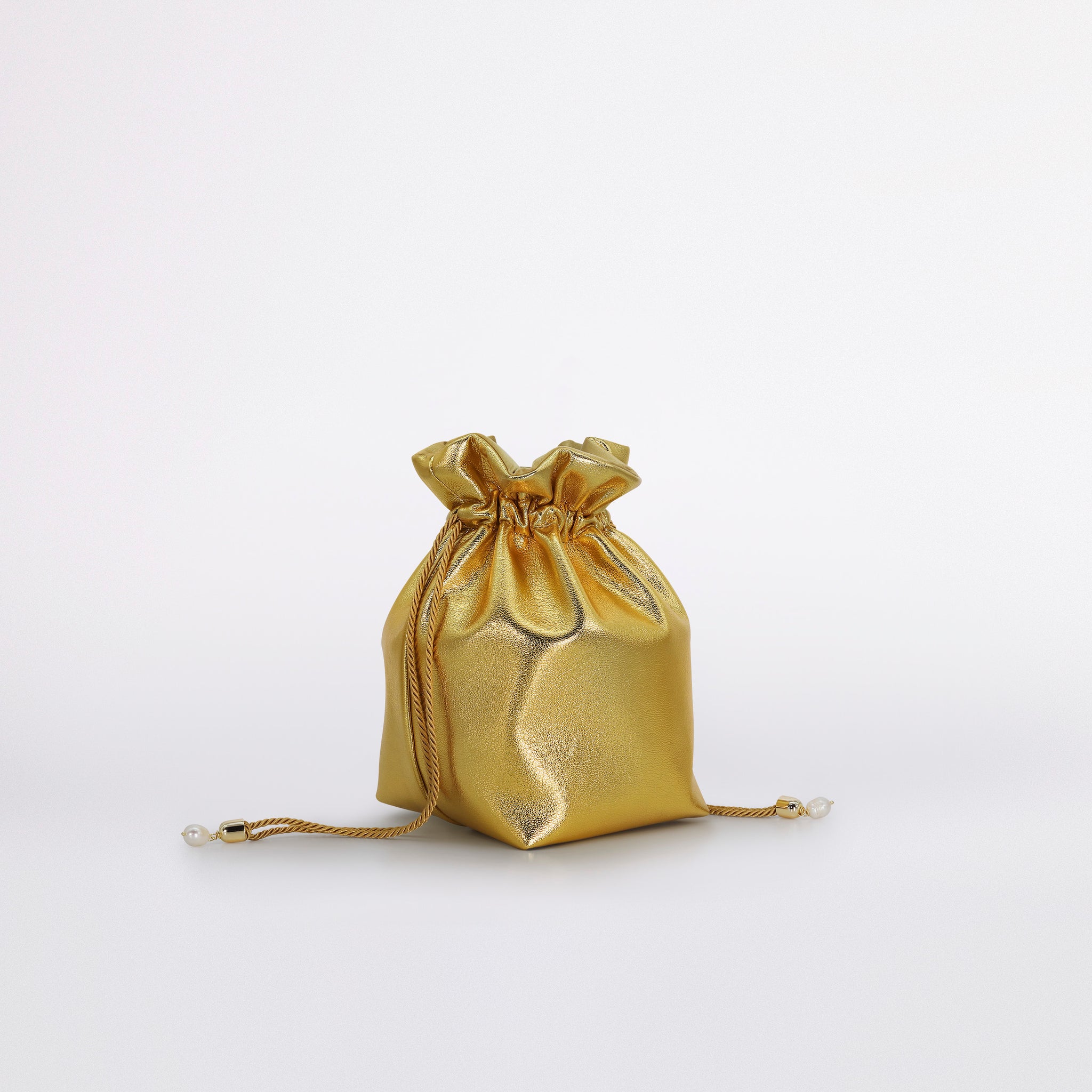 Candy bag bucket in colorazione gold