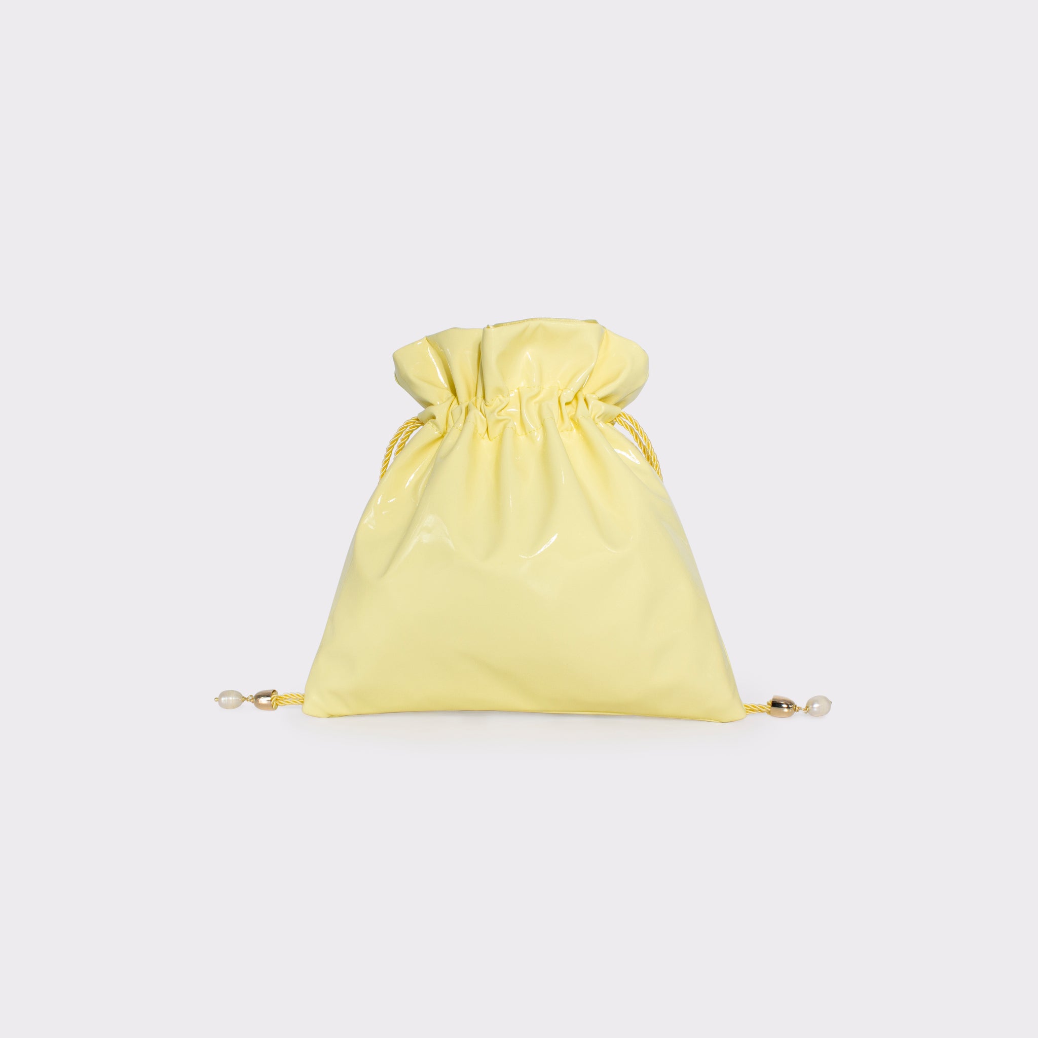 Glossy mini bag in colorazione butter