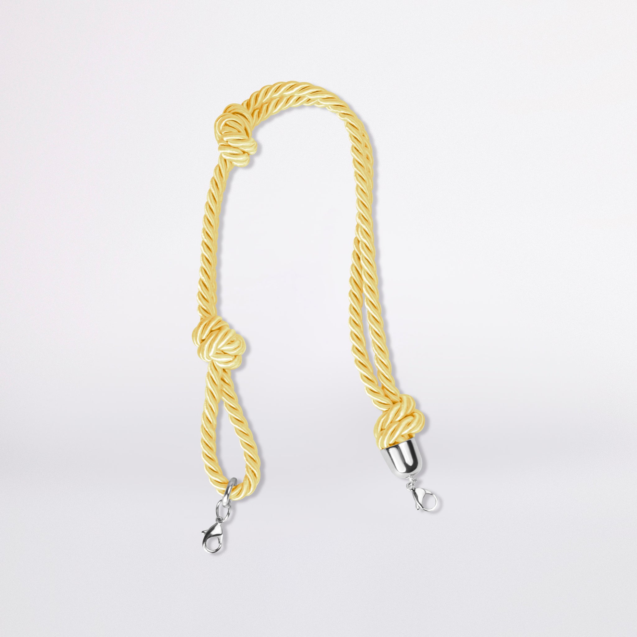 knotted shoulder strap in colore pineapple