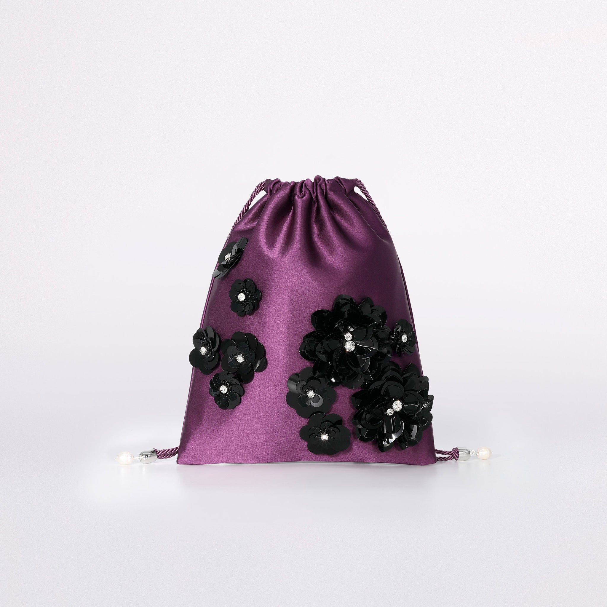 Borsa les fleurs edition noir in colorazione petunia