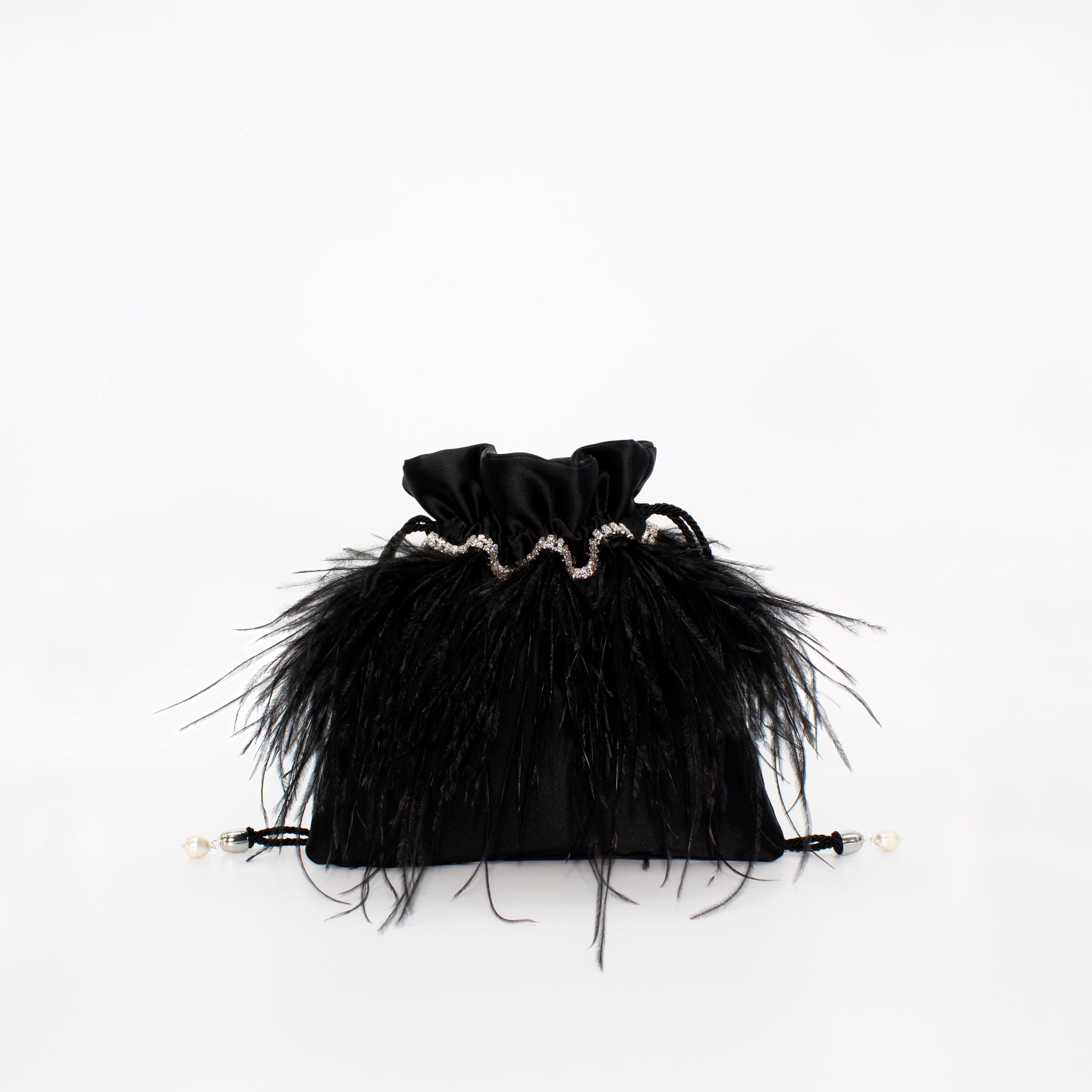 Mini Feathers Bag in colorazione nero