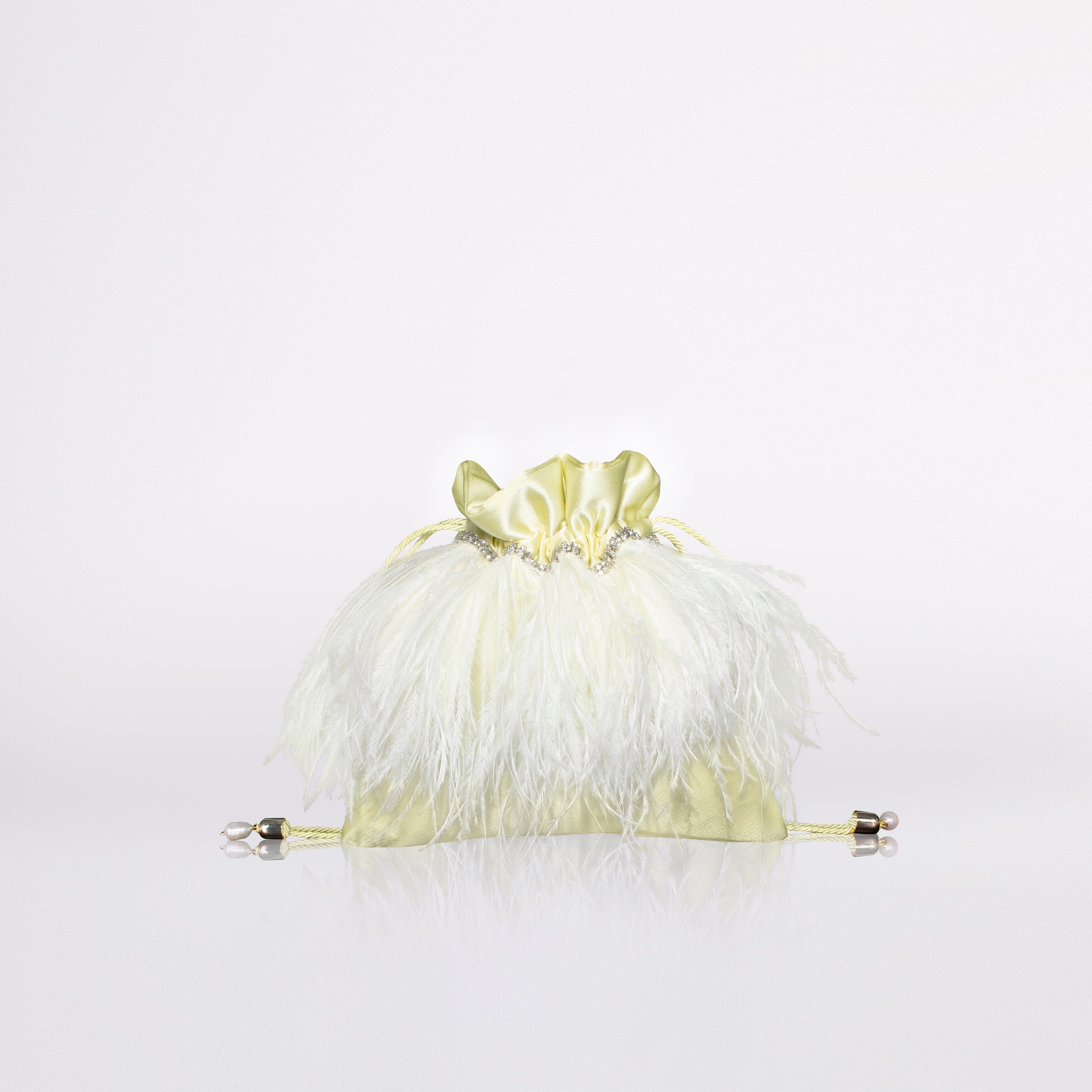 Mini Feathers Bag in colorazione pastel lime
