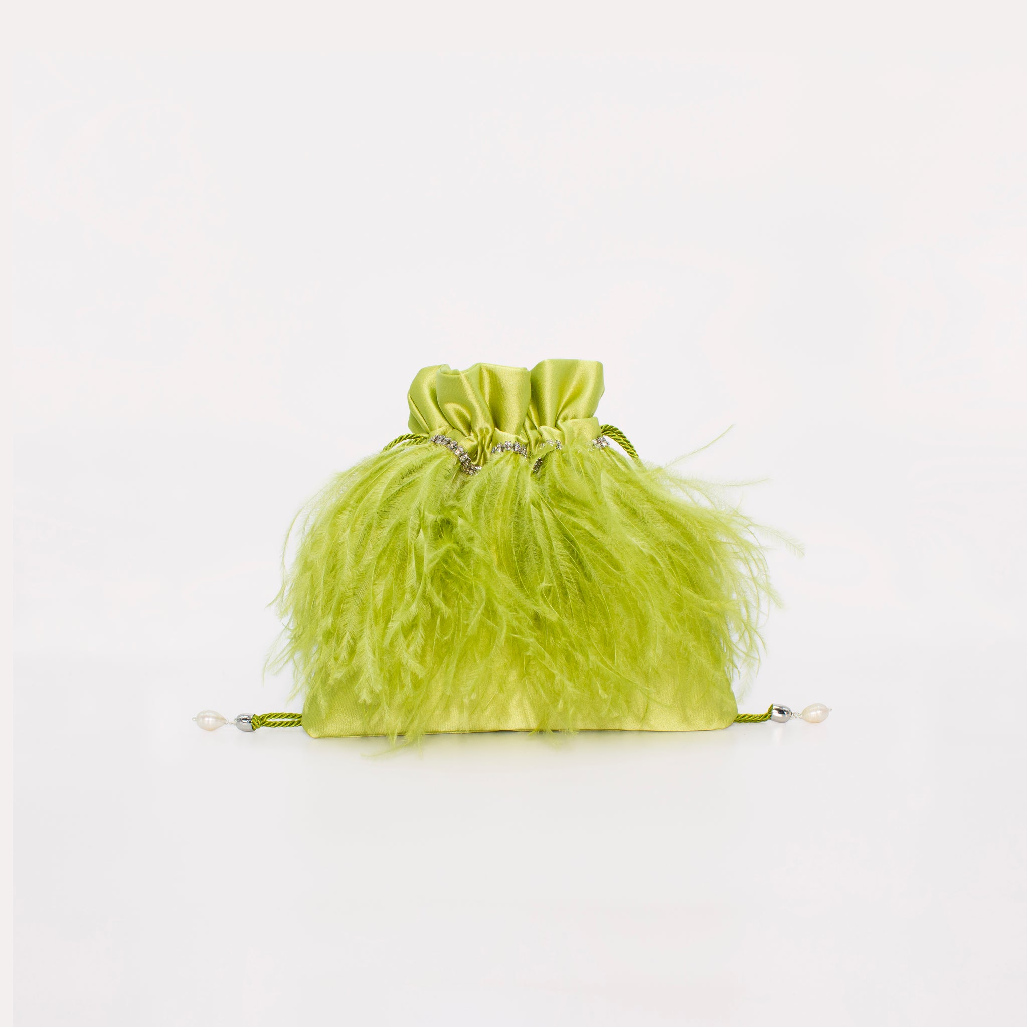 Mini Feathers Bag in colorazione verde lime