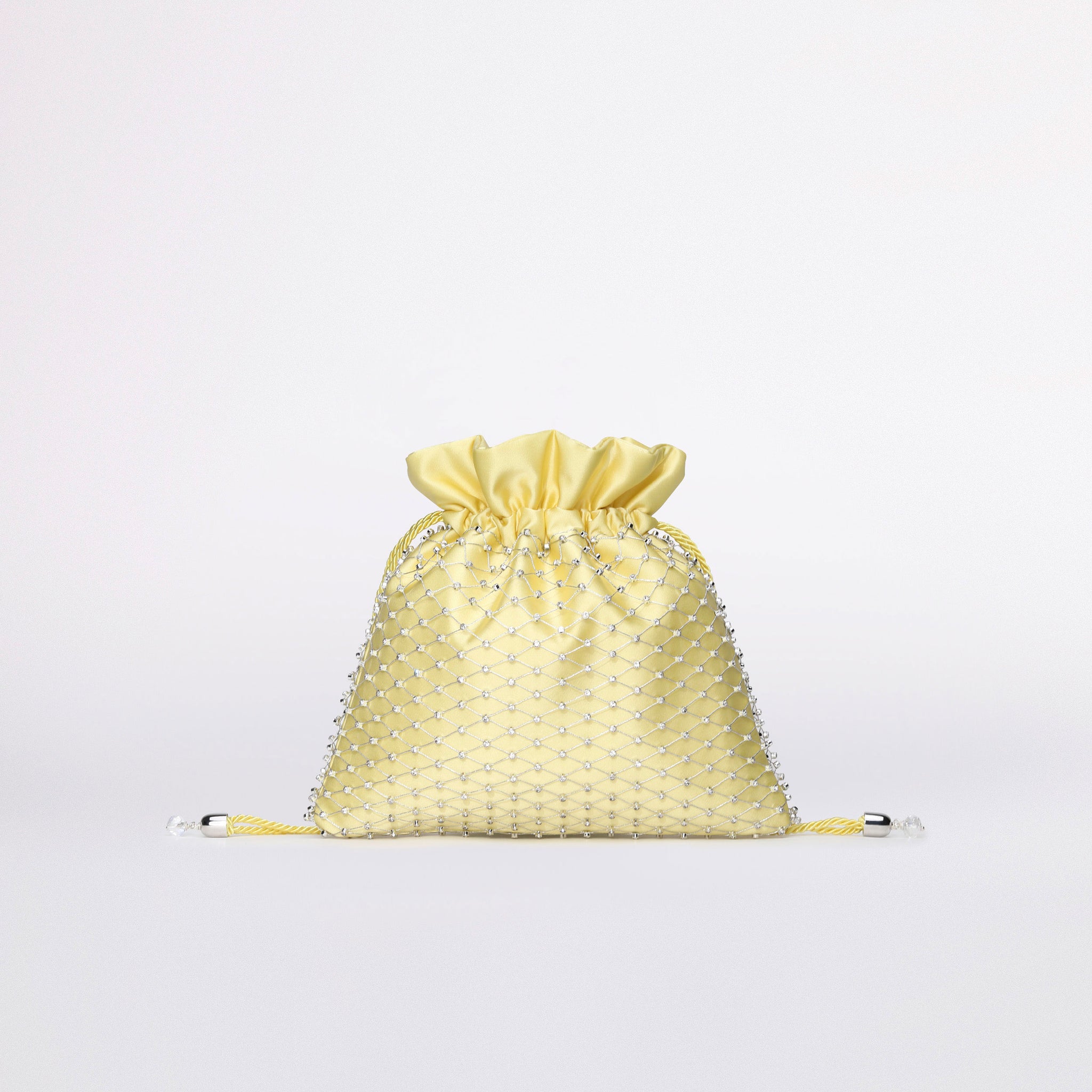 borsa a sacchetto con rete in colorazione pineapple