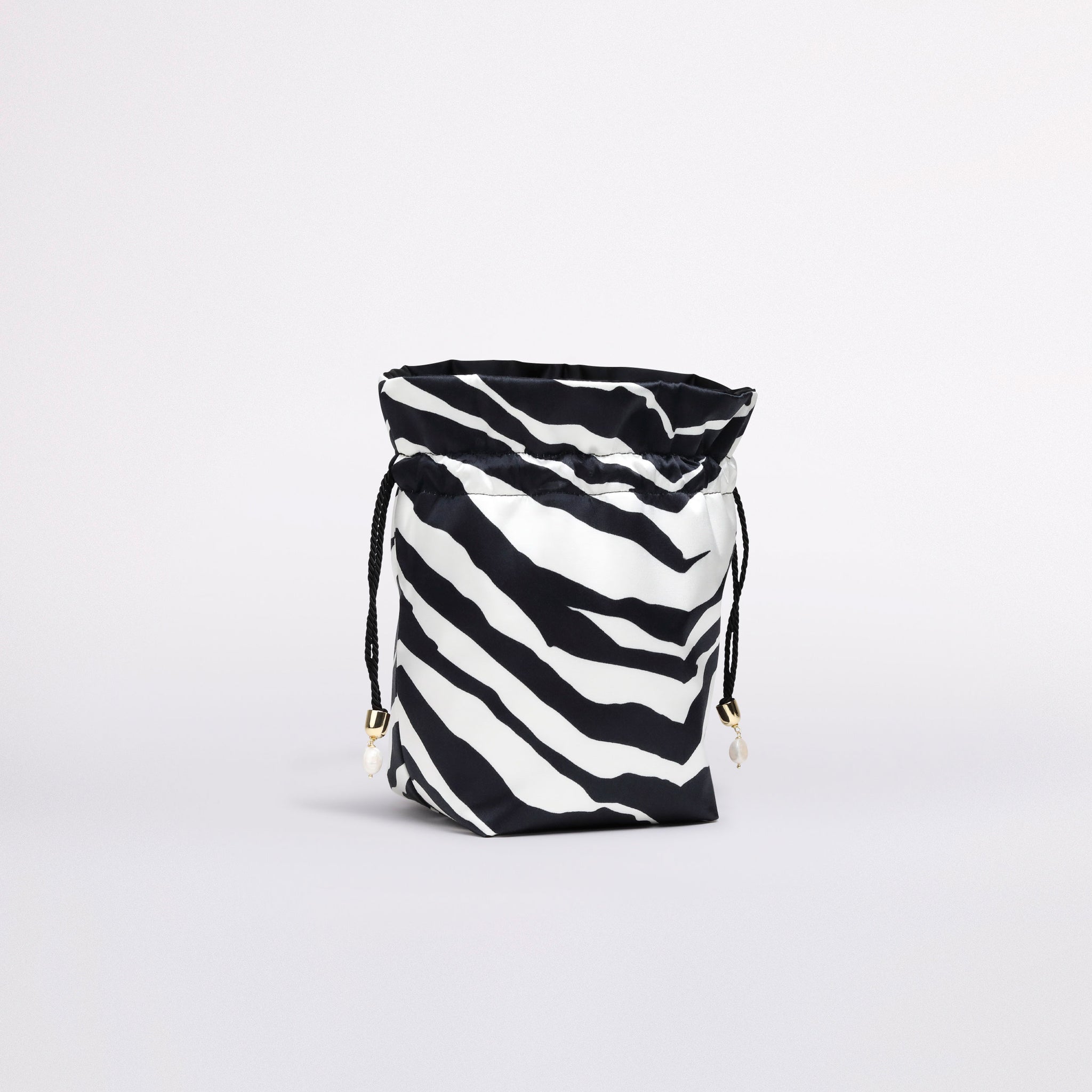 ZEBRA BUCKET BAG - SILK